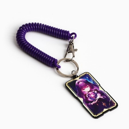 A keychain on the elastic band "Map", 3.3 x 5.2 cm-1