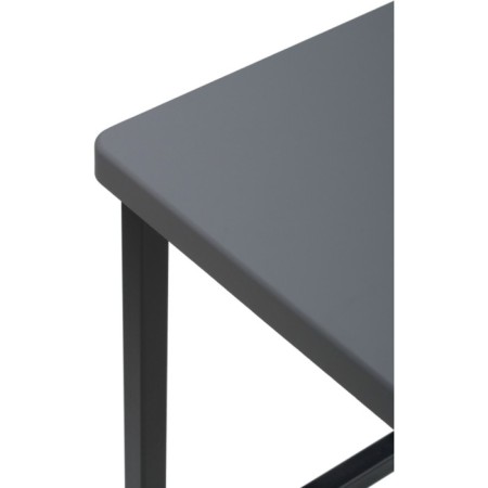 Haric loft Metal/MDF stool, black/dark gray 34x34x61 cm-2