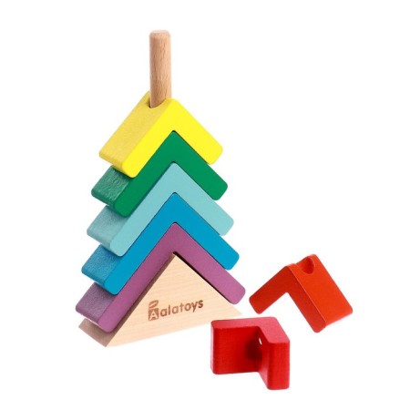 Pyramid "Christmas tree" base, 7 parts, 8.3 × 2.9 × 14 cm-1