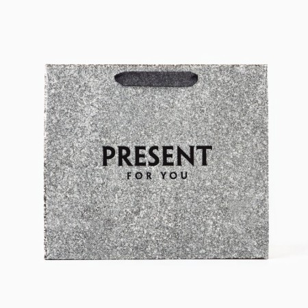 Laminated horizontal “Gift for you”, glitter, m, 30 × 26 × 9 cm-1