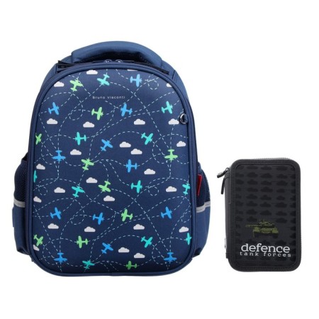 Bruno visconti backpack "Toys. Aircraft", 36 x 28 x 17 cm, penalty as a gift