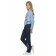 Pants for girls, height 146 cm, dark blue color
