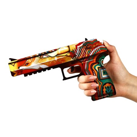 Wooden weapons, children's souvenir "bright", machine gun, gun, cerambit, set 3 pcs-9