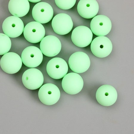 Beads for creativity plastic "Apple" matte d = 1.2 cm set 20 g-1