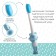 Children's toothbrush on the suction cup “Bear”, with a protective cap (nylon), color mix