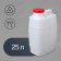 Food canister "Bogok", 25 l, white