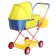 Stroller Puppet No. 4, blue-yellow color