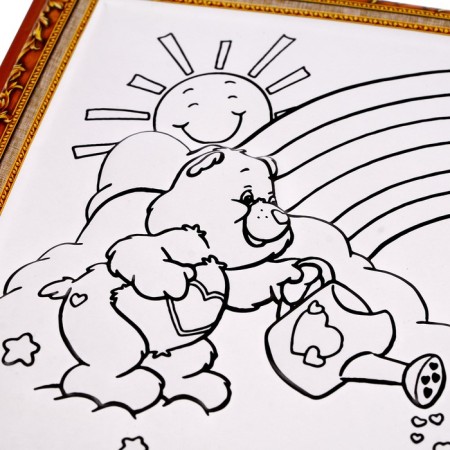 Set for creativity: engraving and coloring voluminous from plastic "Cute Bear", mix-2