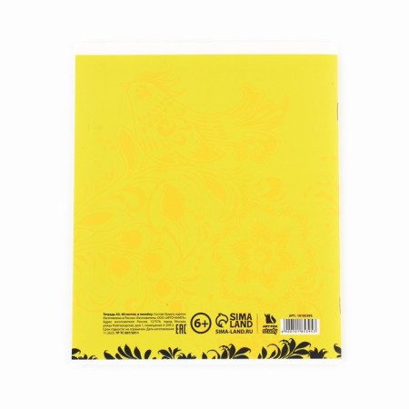 Subject notebook A5, 48 liters on the paper clip “Bright. Russian language »Twin varnish, uf lacquer, congruh-3