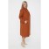 Female coat, size 62, orange color