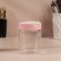 Organizer for storage, with a lid, D 7 × 9 cm, 280 ml, white/pink color