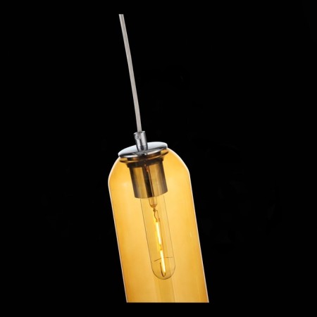Suspension lamp ST LUCE. SL1145.193.01. Callana. 1x60 watts, E27, 10x10x50 cm, chromium color-6