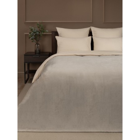 Texrepublic blanket, size 200x220 cm, beige color