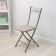 Folding stool "Nika 1", the color of the gray seat, frame mix