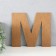 Panel letter "M" 22.5x20 cm, white
