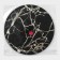 Serving napkin on the table "Marble", d = 38 cm, black color