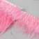 Braid with feathers of a rooster, 10-15 cm, 5 ± 0.5 m, pink color