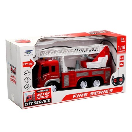Radio -controlled machine "Fire Guard", light and sound, shoots water, 1:16, works from the battery-5