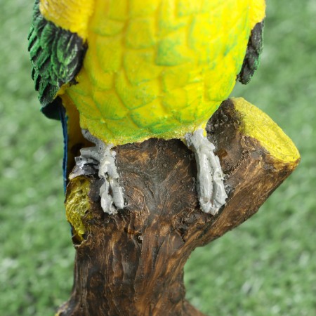 Garden figure "Parrot on a branch" 22x8x9cm-4