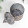 Casket Glass "Rombs and Dome" gray 14x8.2x8.2 cm