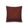 Decorative pillowcase "red classic cage", on a zipper, size 45x45 cm