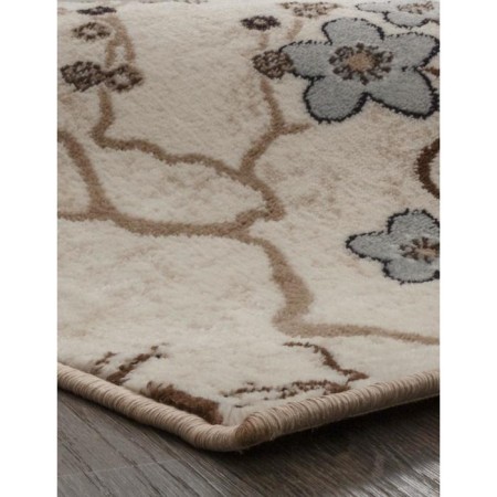 Rectangular carpet Merinos Valencia Deluxe, size 80x150 cm, color Cream-Brown-1