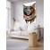 Decorative panel with photo printing "Friendly Dog", vertical, size 100x150 cm