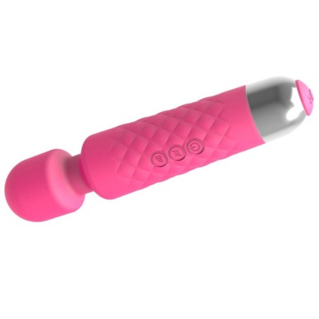 Massage vibrator, 20 frequencies, 16 modes, 20.4 × 4.2 cm, pink-4