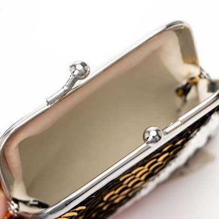 Wallet on the farmar, gold/silver color-2