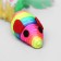 Multi -colored mouse with feathers, 5 cm, rainbow