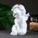 Figure "Angel with God's cow" White 8.5x10x14cm