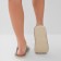 Women's slippers, size 40-41, gray color