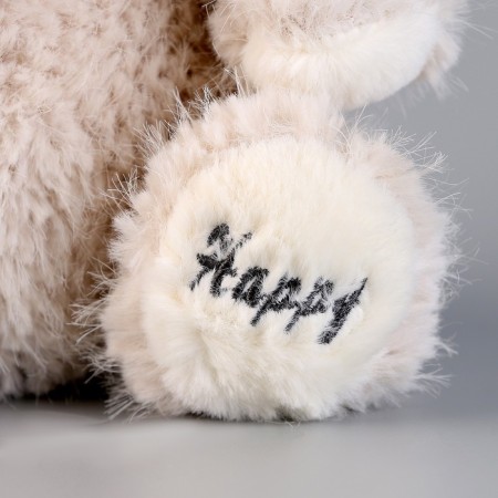 Soft toy "Bear" with a bow, 24 cm, beige-2