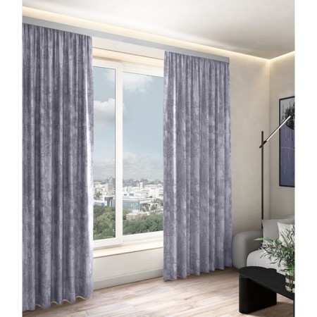 Curtain "canyon", size 150x280 cm, steel color