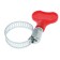 Chervyki clamp with the "lamb" Zein, through the surplus, a diameter of 13-23 mm, galvanized