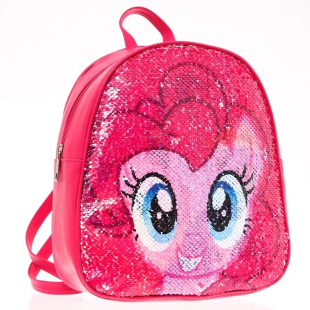 Baby backpack with bilateral sequins, 10 cm x 23 cm x 27 cm "Pinky Pie", My Little Pony-1
