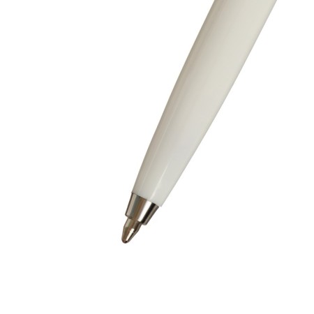 Gift handle ball in the leatherette case, automatic, white housing, silver-2