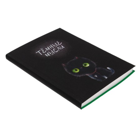 Note book A5, 128 sheets in the CTI CITS, Integral cover, matte lamination, lamination "SOFT-Tach", stamping with foil "Holography", block 70 g/m2-2