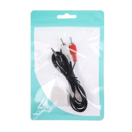 Audio Jack 3.5 (M) - 2xrca (M), Stereo, 1.2 m, black-4