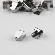 Tip is a flat cord, 0.6 × 10 mm, 10 pcs, silver color
