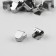 Tip is a flat cord, 0.6 × 10 mm, 10 pcs, silver color