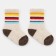Nosk children from Mongolian wool "colored stripes", white color, size 10-12 cm (1)
