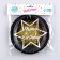 Paper plate "Happy Birthday", star, set 6 pcs.