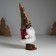 Souvenir Textile "Dwarf in a red fur coat and cap with a heart" 7.5x7.5x21.7 cm