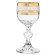 A set of glasses for vodka/liqueur Sterna, Panto Gold decor, 50 ml x 6 pcs.