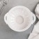 Ceramic dish with a “vintage” lid, 19.3 × 16.5 × 17 cm, white color