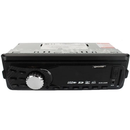 Автомагнитола Digma DCR-220R 1DIN, 4 x 45 Вт, USB, SD, AUX-1