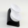Plastic bowls on a black stand 27.5 x 14 x 15 cm white