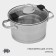 Stainless steel pan Magistro Hitech Steel, 4 L, D = 22 cm, h = 13 cm, induction