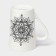 Porcelain shade mug "Mandala", 380 ml, black pattern